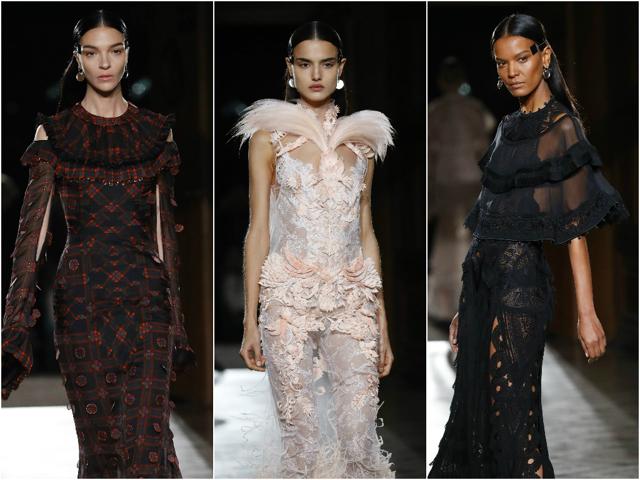Women models present a creation by Givenchy during Men’s Fashion Week for the Fall/Winter 2017/2018 collection in Paris on January 20. (AFP) Women models present a creation by Givenchy during Men’s Fashion Week for the Fall/Winter 2017/2018 collection in Paris on January 20. (AFP)