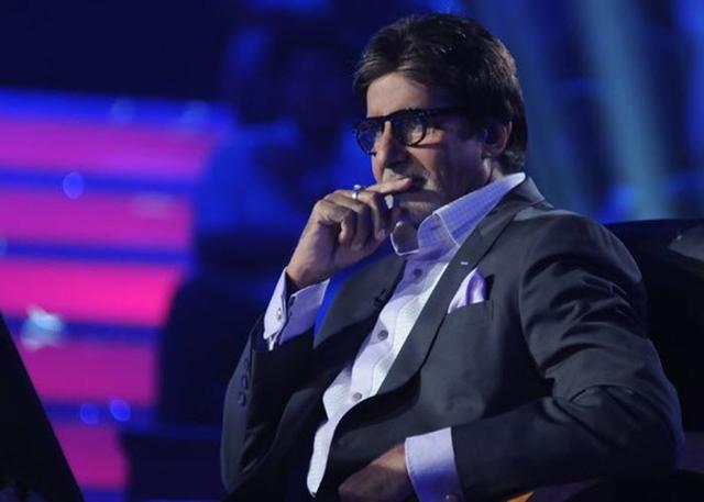 Amitabh Bachchan as the host of Kaun Banega Crorepati.
