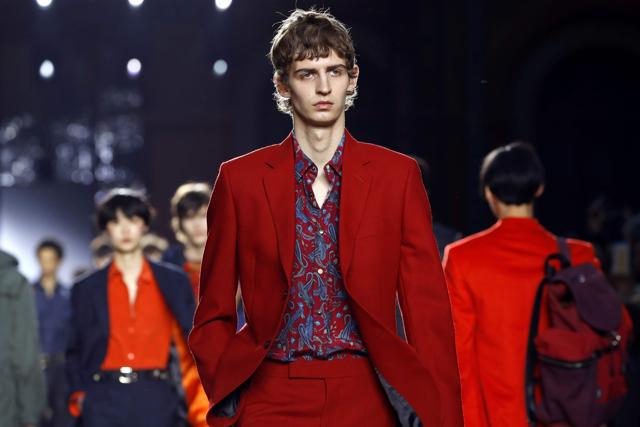 A model presents a creation by Paul Smith. (AFP) A model presents a creation by Paul Smith. (AFP)