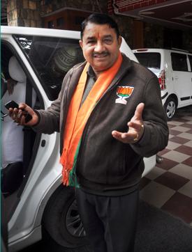BJP candidate from Raipur seat Umesh Sharma at his residence in Dehradun. (SANTOSH KUMAR/HT PHOTO) BJP candidate from Raipur seat Umesh Sharma at his residence in Dehradun. (SANTOSH KUMAR/HT PHOTO)