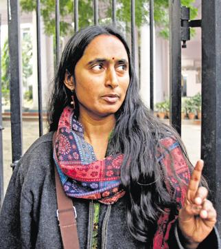 Kavita Krishnan is secretary of the All India Progressive Women’s Association and Politburo member of the Communist Party of India (Marxist-Leninist). (HT File Photo)