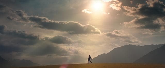 A lone soldier trudges along... (YouTube grab) A lone soldier trudges along... (YouTube grab)