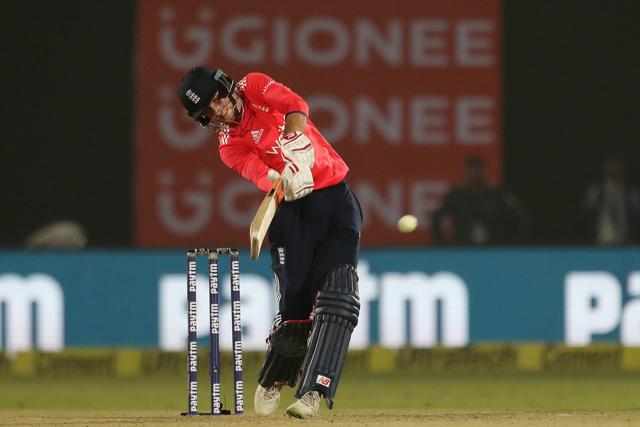 Joe Root smashed an unbeaten 46 as England registered a thumping seven-wicket win over India in Kanpur to take a 1-0 lead in the series. (BCCI)