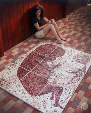 During the research, the artist found that menstrual blood does not smell at all. (Timi Páll)
