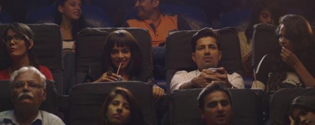 Nidhi Singh with Sumeet Vyas in the Season 2 finale of Permanent Roommates. (TVF)