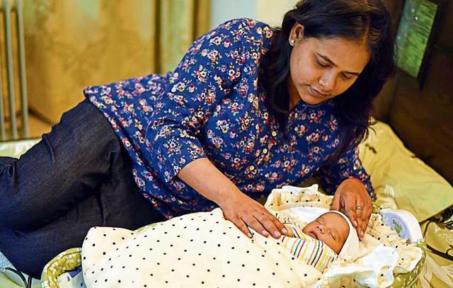 Smriti Pandey from Delhi opted for a C-section because she did not want to risk a natural birth after two miscarriages. Sometimes, doctors say, the parents are adamant. Other times, doctors are trying save time and allow for easier scheduling. (Arun Sharma/HT PHOTO) Smriti Pandey from Delhi opted for a C-section because she did not want to risk a natural birth after two miscarriages. Sometimes, doctors say, the parents are adamant. Other times, doctors are trying save time and allow for easier scheduling. (Arun Sharma/HT PHOTO)
