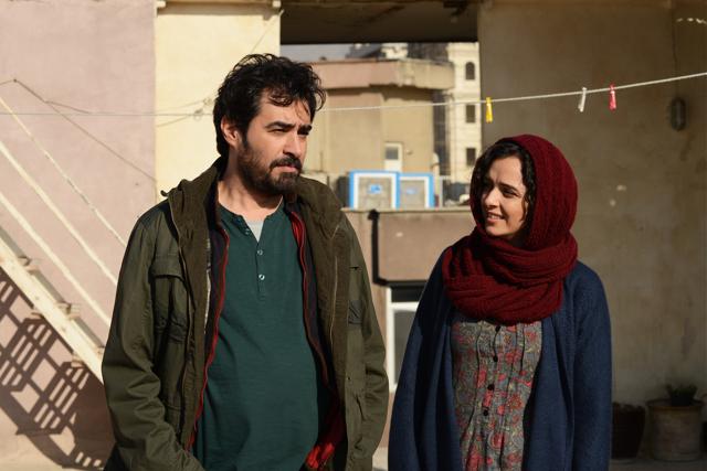 This image released by Cohen Media group shows Shahab Hosseini, left, and Taraneh Alidoosti in a scene from The Salesman. (AP)