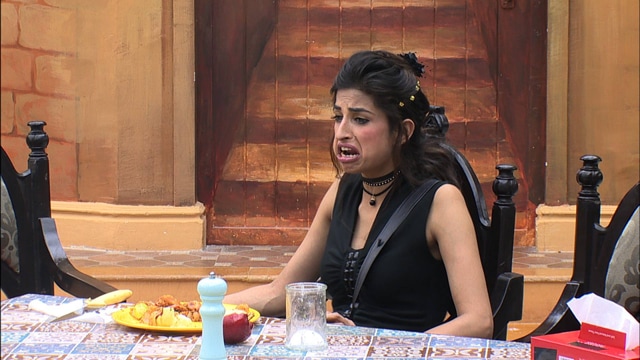When Priyanka Jagga returned as a wild card entry, she was irritated to find that Monalisa, Manu Punjabi and Manveer Gujjar had become friends. (Colors) When Priyanka Jagga returned as a wild card entry, she was irritated to find that Monalisa, Manu Punjabi and Manveer Gujjar had become friends. (Colors)