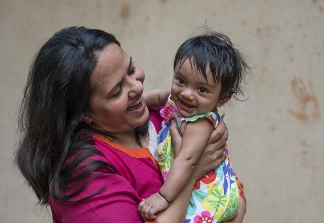 ‘Given a choice, I would never have another C-section. The pain was so bad, I couldn’t even hold my baby for six days,’ says Ayesha Baig from Mumbai. Her Caesarean was a medical necessity because she had fibroids. (Satish Bate/HT PHOTO)