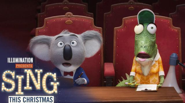 McConaughey voices koala Buster Moon (left) in the musical cartoon film, which also features Scarlett Johansson, Taron Egerton, Reese Witherspoon and Seth MacFarlane. McConaughey voices koala Buster Moon (left) in the musical cartoon film, which also features Scarlett Johansson, Taron Egerton, Reese Witherspoon and Seth MacFarlane.