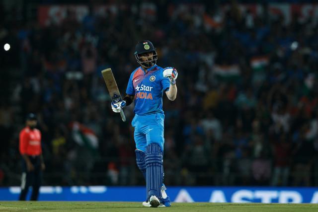 KL Rahul notched up his first fifty as India made solid progress towards a big score. (BCCI)