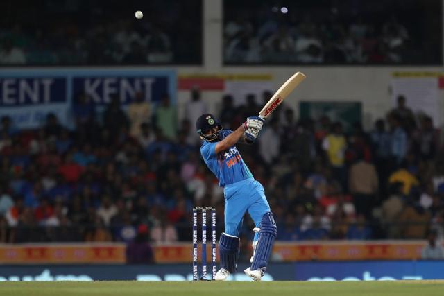 Virat Kohli got going in streaky fashion with a top-edged pull off Tymal Mills. (BCCI)