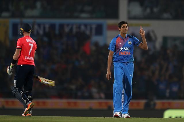 Ashish Nehra removed Sam Billings and Jason Roy in quick succession to put India on top in Nagpur. (BCCI)