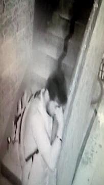 The accused was caught on CCTV leaving the building. (HT Photo) The accused was caught on CCTV leaving the building. (HT Photo)