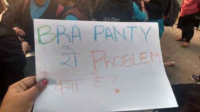 The student members questioned the unnecessary embarrassment attached to women’s undergarments. The student members questioned the unnecessary embarrassment attached to women’s undergarments.