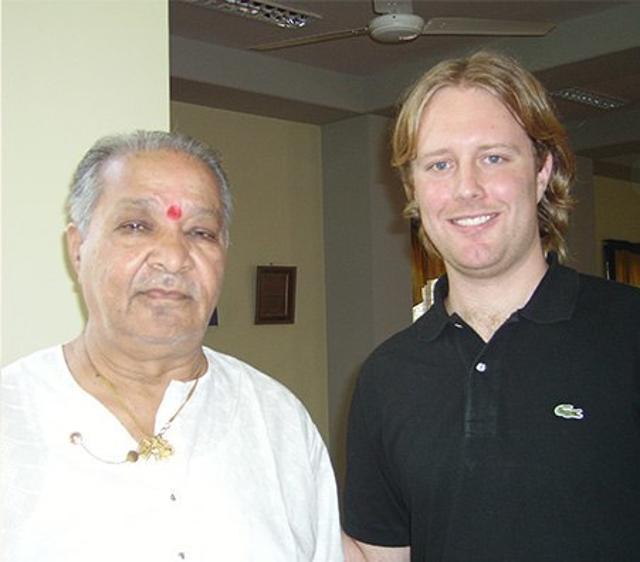Naubert with Pt Hariprasad Chaurasia (Photo courtesy: nashnaubert.com) Naubert with Pt Hariprasad Chaurasia (Photo courtesy: nashnaubert.com)