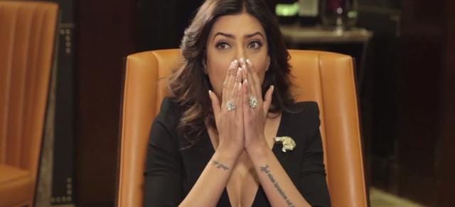 Sushmita’s couldn’t contain her happiness at the surprise. (Facebook)