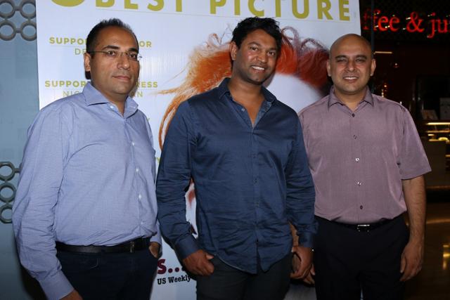 Avinaash Jumani, Film Acquisitions and sales, Picture Works India, Australian entrepreneur, Saroo Brierley and Kamal Gianchandani. (IANS) Avinaash Jumani, Film Acquisitions and sales, Picture Works India, Australian entrepreneur, Saroo Brierley and Kamal Gianchandani. (IANS)