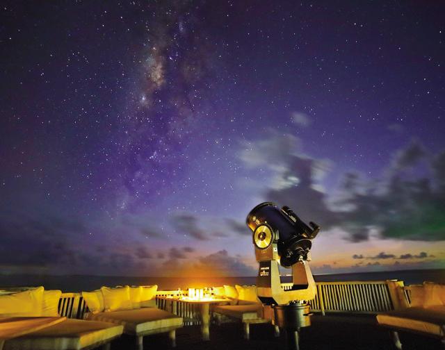 The observatory at the Soneva Jani resort The observatory at the Soneva Jani resort
