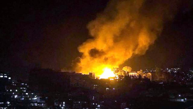 The Kohima Municipal Council office was set ablaze by protesters during their violent protest, in Kohima. (PTI) The Kohima Municipal Council office was set ablaze by protesters during their violent protest, in Kohima. (PTI)