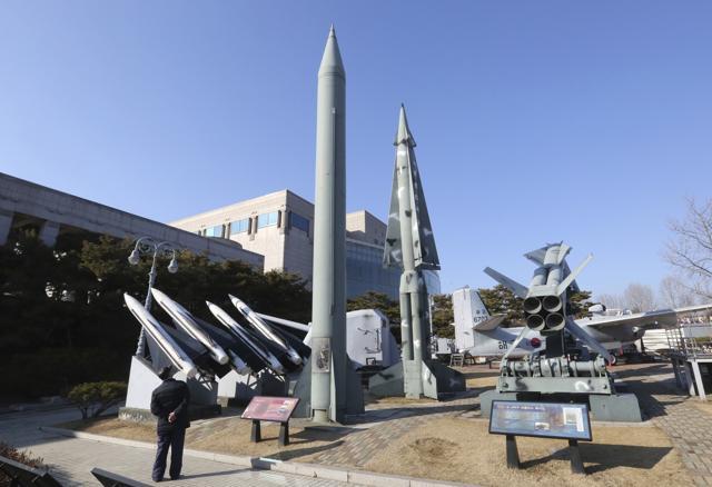 A mock North Korea's Scud-B missile, center left, and South Korean missiles are displayed at Korea War Memorial Museum in Seoul, South Korea. (AP Photo) A mock North Korea's Scud-B missile, center left, and South Korean missiles are displayed at Korea War Memorial Museum in Seoul, South Korea. (AP Photo)