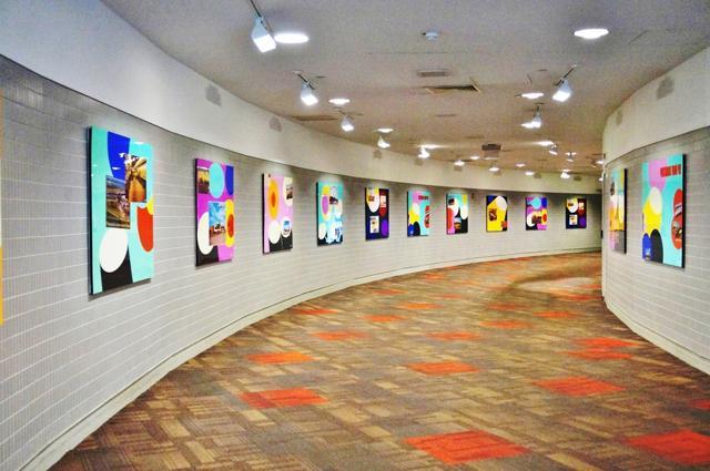 Rotating art exhibits on display in the hallway in Terminal A at the Philadelphia International Airport, US. (Shutterstock) Rotating art exhibits on display in the hallway in Terminal A at the Philadelphia International Airport, US. (Shutterstock)