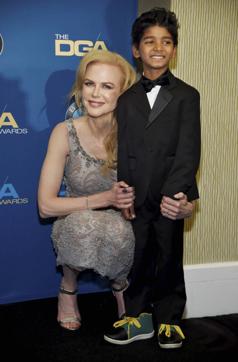 Nicole Kidman, left, and Sunny Pawar, cast members in the film Lion, pose together backstage at the 69th annual Directors Guild of America Awards at the Beverly Hilton. (Chris Pizzello/Invision/AP) Nicole Kidman, left, and Sunny Pawar, cast members in the film Lion, pose together backstage at the 69th annual Directors Guild of America Awards at the Beverly Hilton. (Chris Pizzello/Invision/AP)