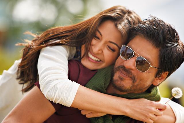 Actors Anushka Sharma and Shah Rukh Khan in a still from Jab Tak hai Jaan (2012). Actors Anushka Sharma and Shah Rukh Khan in a still from Jab Tak hai Jaan (2012).