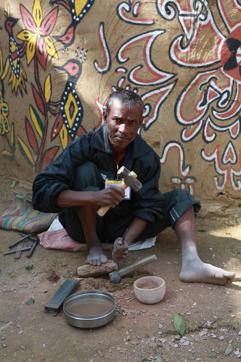 Kalu Pal from Bagdah, a village in district Dumka, Jharkhand. (Amal KS/HT Photo)