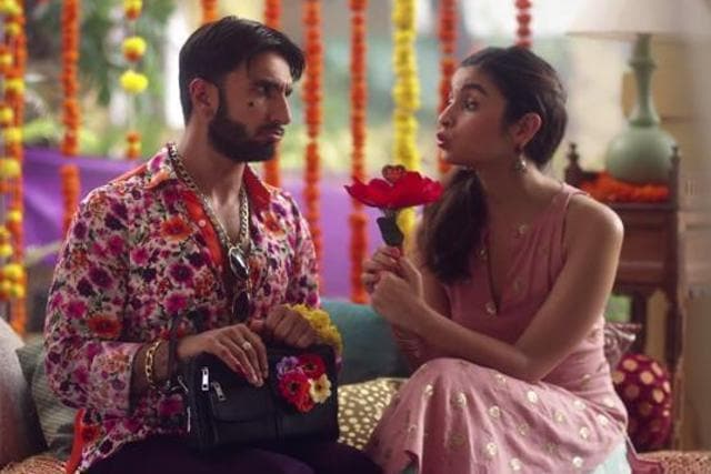 Ranveer and Alia from a still from an ad. Ranveer and Alia from a still from an ad.