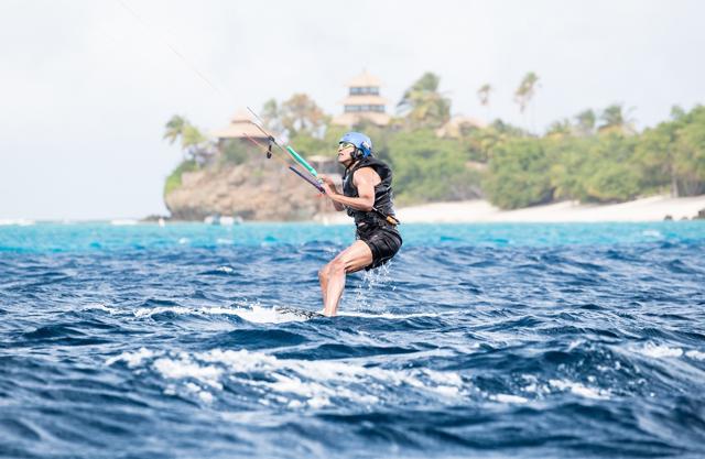 Former US president Barack Obama tries his hand at kite surfing during a holiday with British businessman Richard Branson on his island Moskito, in the British Virgin Islands on February 7. (REUTERS) Former US president Barack Obama tries his hand at kite surfing during a holiday with British businessman Richard Branson on his island Moskito, in the British Virgin Islands on February 7. (REUTERS)