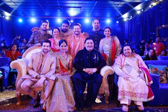 Close family friends Rishi Kapoor and Pamela Chopra blessed the couple. (The Wedding Story) Close family friends Rishi Kapoor and Pamela Chopra blessed the couple. (The Wedding Story)