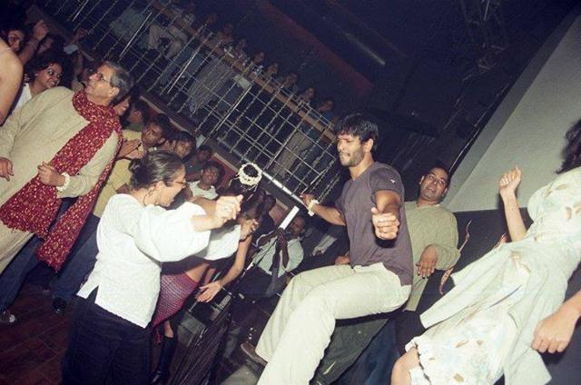 A photograph of Milind Soman dancing on a table at Fire N Ice (HT File photo) A photograph of Milind Soman dancing on a table at Fire N Ice (HT File photo)
