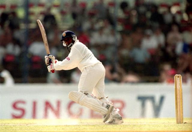 Sri Lanka batsman Aravinda de Silva of Sri Lanka in action against Bangladesh. (Getty Images) Sri Lanka batsman Aravinda de Silva of Sri Lanka in action against Bangladesh. (Getty Images)