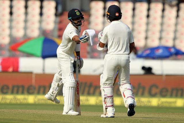Virat Kohli notched up his 15th fifty as India made steady progress. Catch live cricket score of India vs Bangladesh here (BCCI) Virat Kohli notched up his 15th fifty as India made steady progress. Catch live cricket score of India vs Bangladesh here (BCCI)