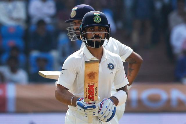 Virat Kohli began aggressively while Murali Vijay notched up his 9th Test century to boost India against Bangladesh. (BCCI)