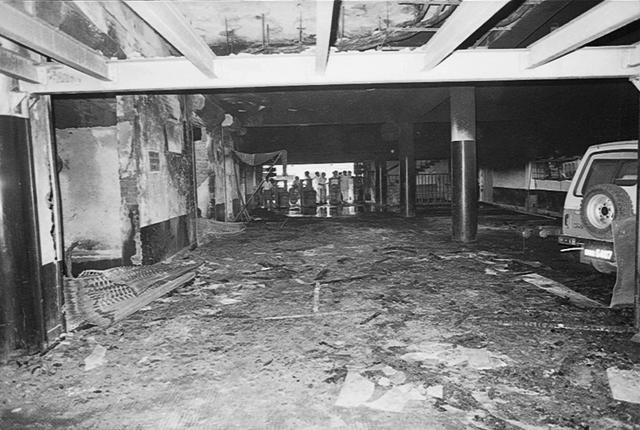 A view of the Uphaar cinema after the fire broke out. (Arun Jetlie/HT File Photo) A view of the Uphaar cinema after the fire broke out. (Arun Jetlie/HT File Photo)