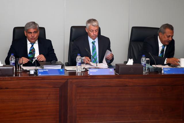Ever since becoming ICC chairman last year, Shashank Manohar (left in pic) has taken upon himself to prioritise changing the revenue model. (Getty Images) Ever since becoming ICC chairman last year, Shashank Manohar (left in pic) has taken upon himself to prioritise changing the revenue model. (Getty Images)