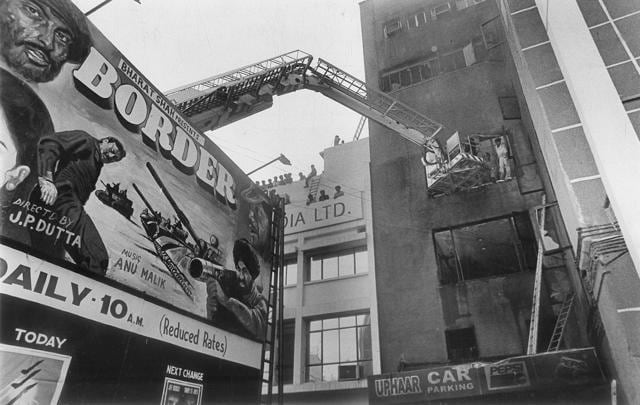 The rescue operation at Uphaar cinema hall. (PTI File Photo) The rescue operation at Uphaar cinema hall. (PTI File Photo)