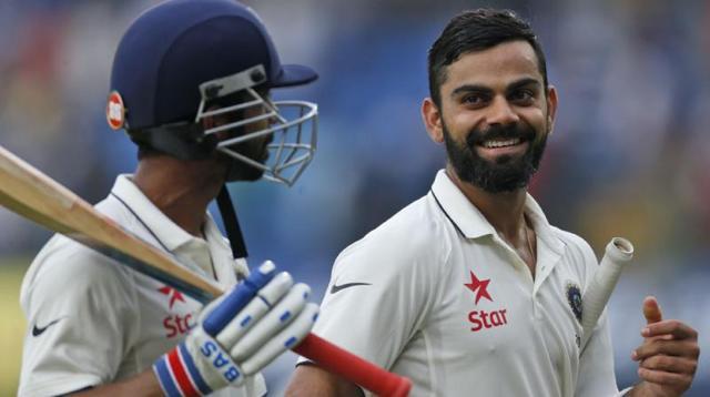 Virat Kohli (211) and Ajinkya Rahane (188) shared a 365-run stand to bulldoze the Kane Williamson-led New Zealand side in the third and final Test of the series. (AP)