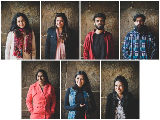 The Delhi Art Slam team which is a mix of youngsters from different professional backgrounds. The Delhi Art Slam team which is a mix of youngsters from different professional backgrounds.