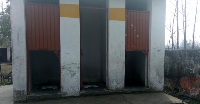Condition of toilets and sanitation facility is a far cry for the students. (HT Photo) Condition of toilets and sanitation facility is a far cry for the students. (HT Photo)