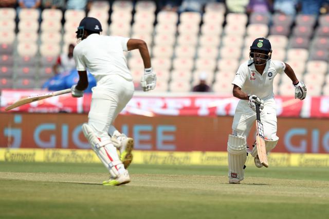 Wriddhaman Saha and Ravichandran Ashwin stitched a 50-run stand to take India past 550. (BCCI) Wriddhaman Saha and Ravichandran Ashwin stitched a 50-run stand to take India past 550. (BCCI)