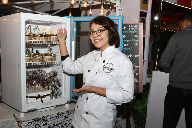 Selling like hot cakes are the cake pops by chef Tarini Bawa at the kiosk of Cravings - The Food People. (Prabhas Roy/HT Photo)