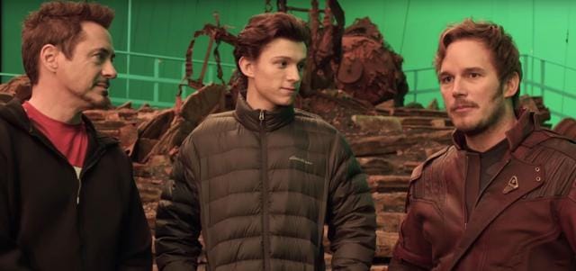 Robert Downey Jr, Tom Holland and Chris Pratt talking about the film. (YouTube)