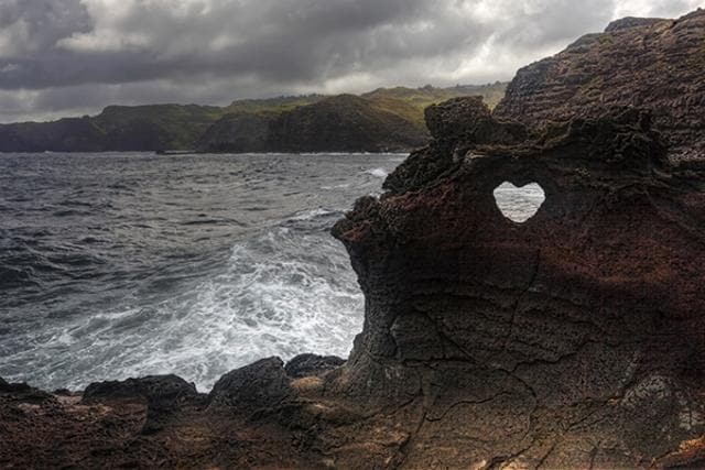 Nakalele Blowhole heart in Hawaii. (Istock) Nakalele Blowhole heart in Hawaii. (Istock)
