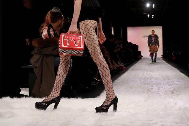 Models present creations from the Jeremy Scott Autumn/Winter 2017 collection during New York Fashion Week in the Manhattan borough of New York on February 10. (REUTERS)
