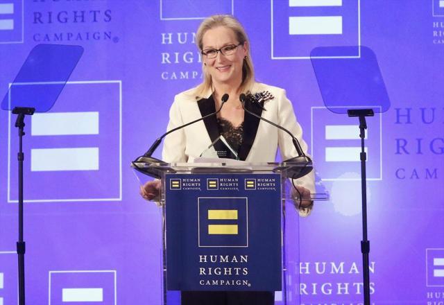 The actress made the remarks while speaking at the Human Rights Campaign’s 2017 Greater New York Gala Dinner on Saturday. (AP) The actress made the remarks while speaking at the Human Rights Campaign’s 2017 Greater New York Gala Dinner on Saturday. (AP)