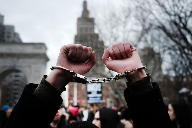 People attend a demonstration against the immigration polices of U.S. President Donald Trump in Washington Square Park on February 11, 2017 in New York City. (AFP Photo) People attend a demonstration against the immigration polices of U.S. President Donald Trump in Washington Square Park on February 11, 2017 in New York City. (AFP Photo)