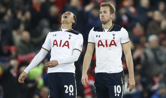 Dele Alli and Harry Kane were both less than impressive in Tottenham’s defeat against Liverpool. (REUTERS) Dele Alli and Harry Kane were both less than impressive in Tottenham’s defeat against Liverpool. (REUTERS)